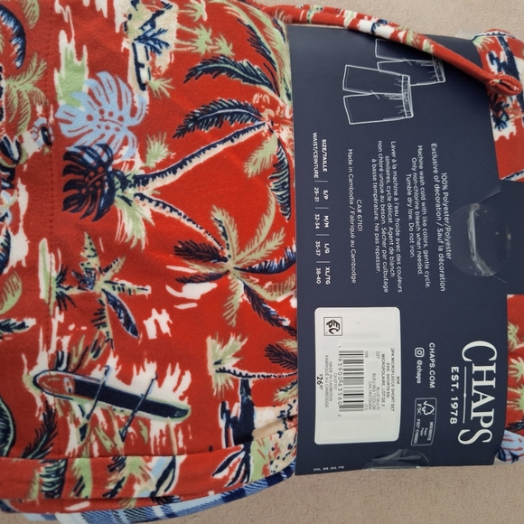 Chaps Men's Fleece Loungewear Sleep Shorts with Pockets - Picture 2 of 2